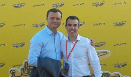 Дмитрий Левченко и экс-директор транспортного департамента КГГА Сергей Майзель (на фото справа)